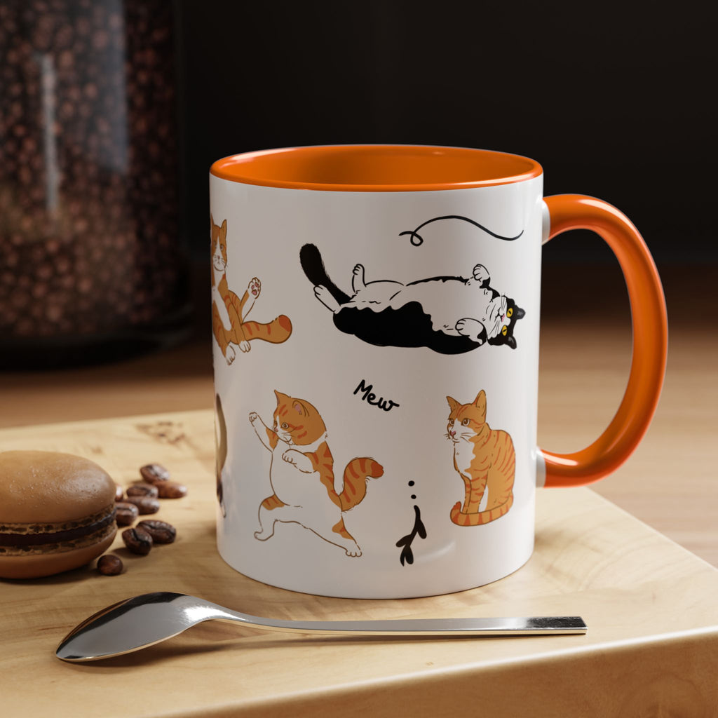 Cute Cat Accent Coffee Mug