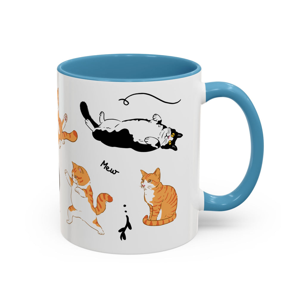 Cute Cat Accent Coffee Mug
