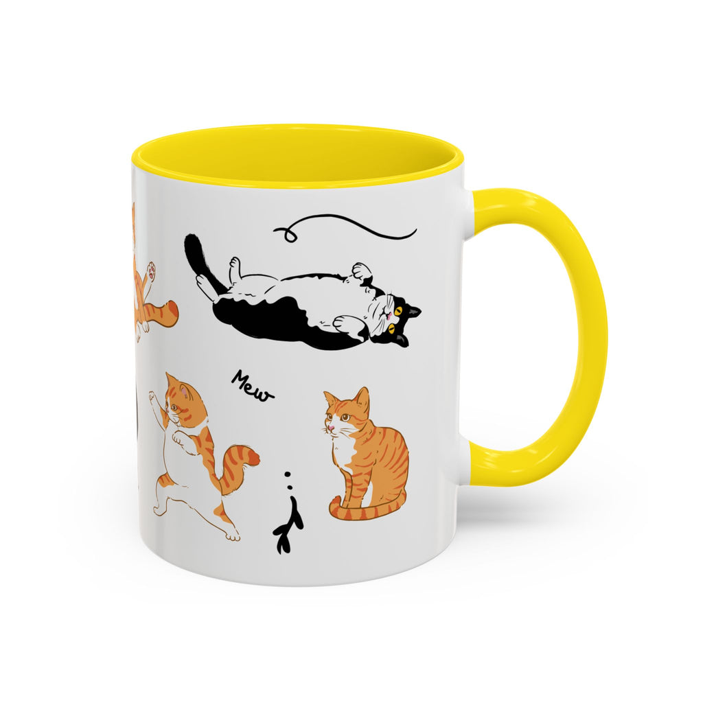 Cute Cat Accent Coffee Mug