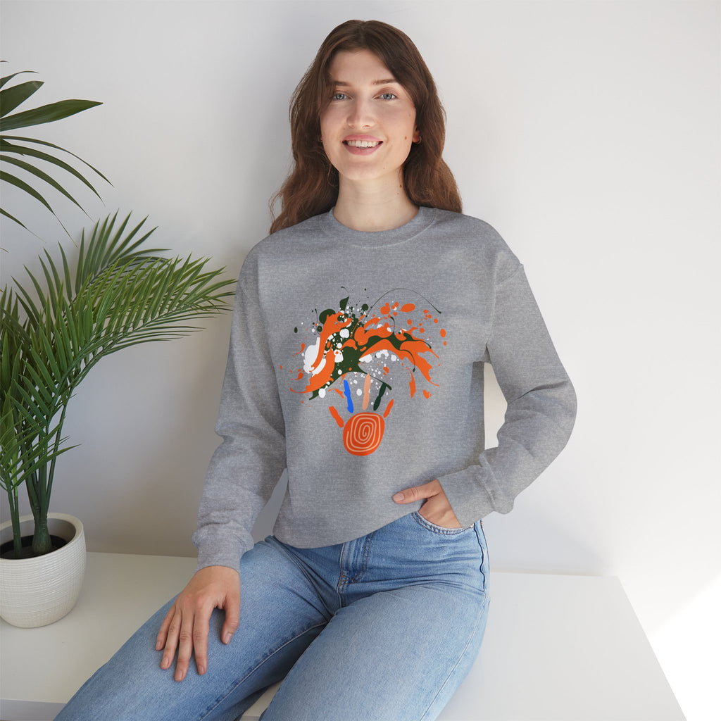Unisex Vibrant Art Print Crewneck Sweatshirt