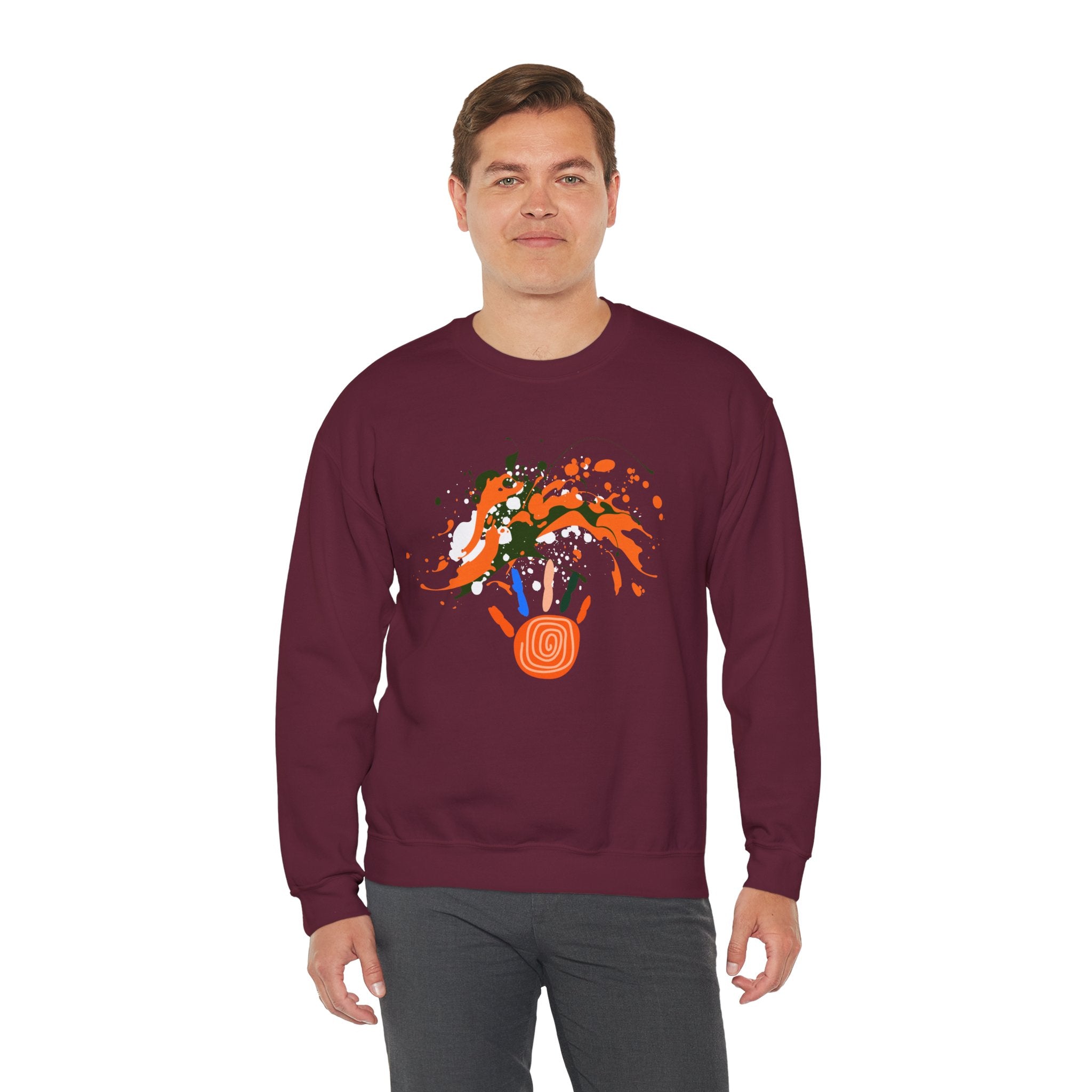 Unisex Vibrant Art Print Crewneck Sweatshirt