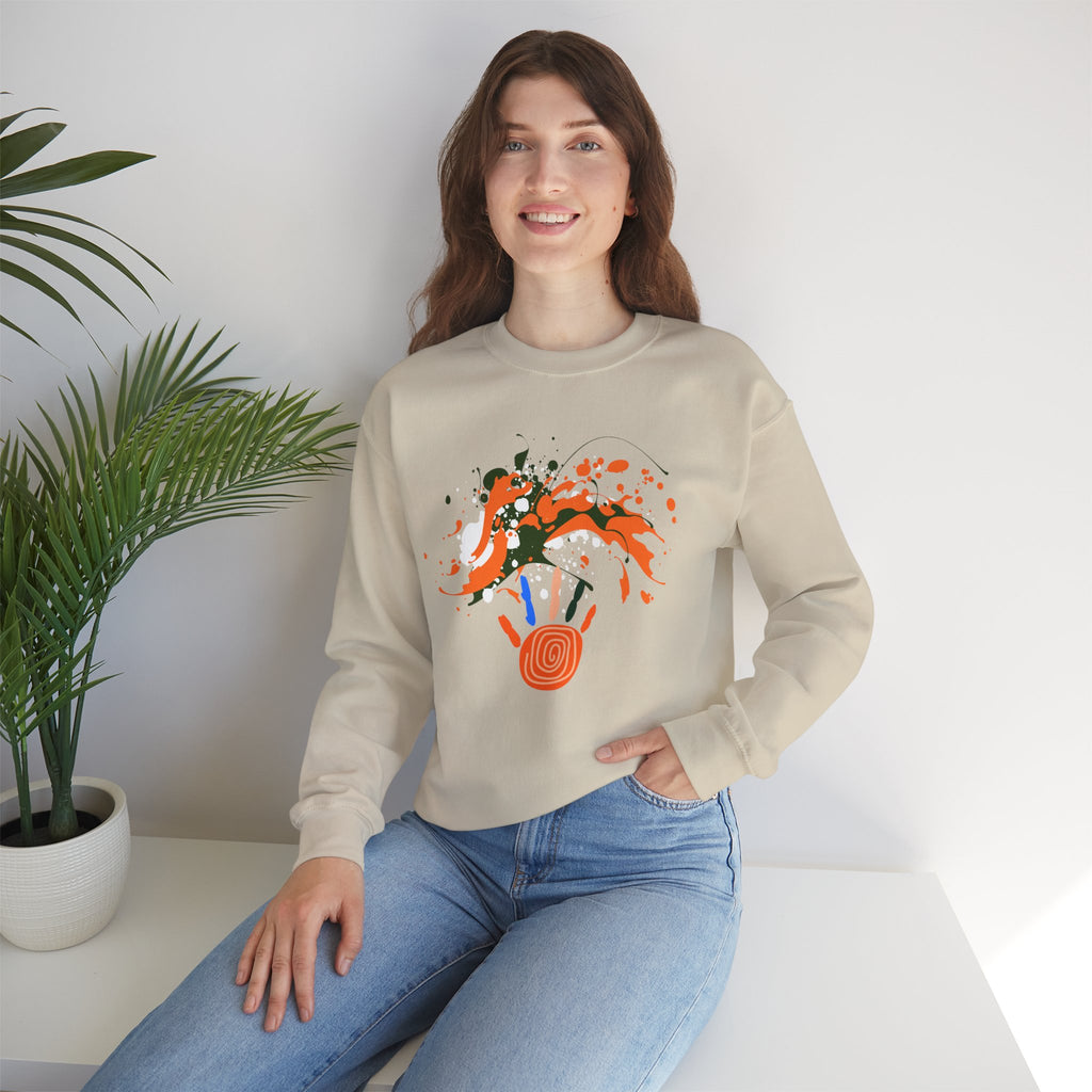 Unisex Vibrant Art Print Crewneck Sweatshirt