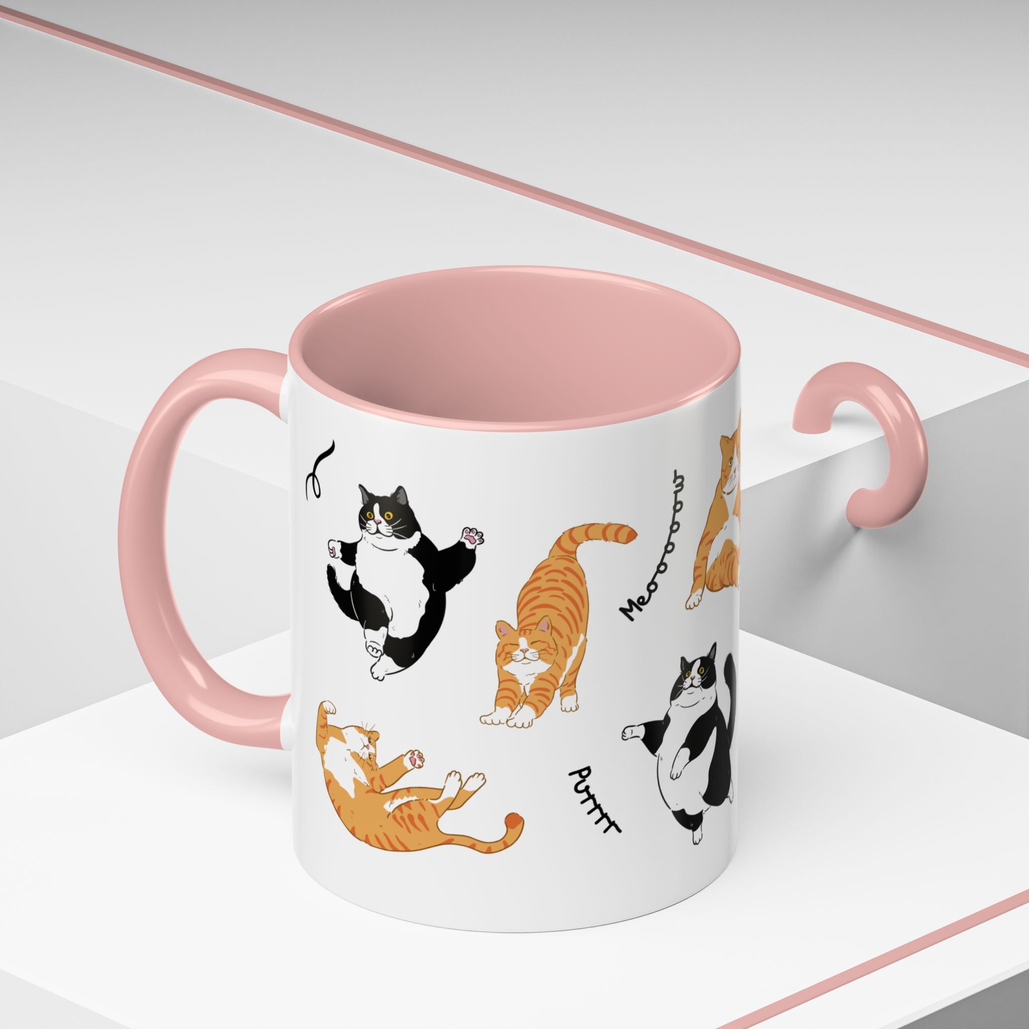 Cute Cat Accent Coffee Mug