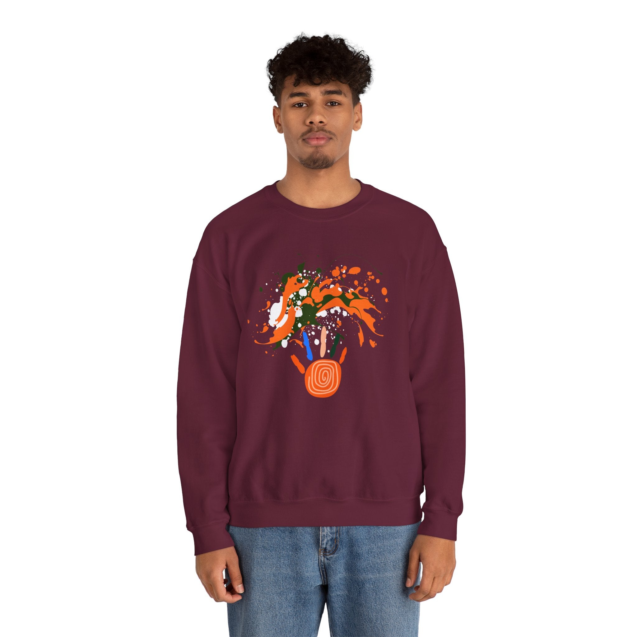 Unisex Vibrant Art Print Crewneck Sweatshirt