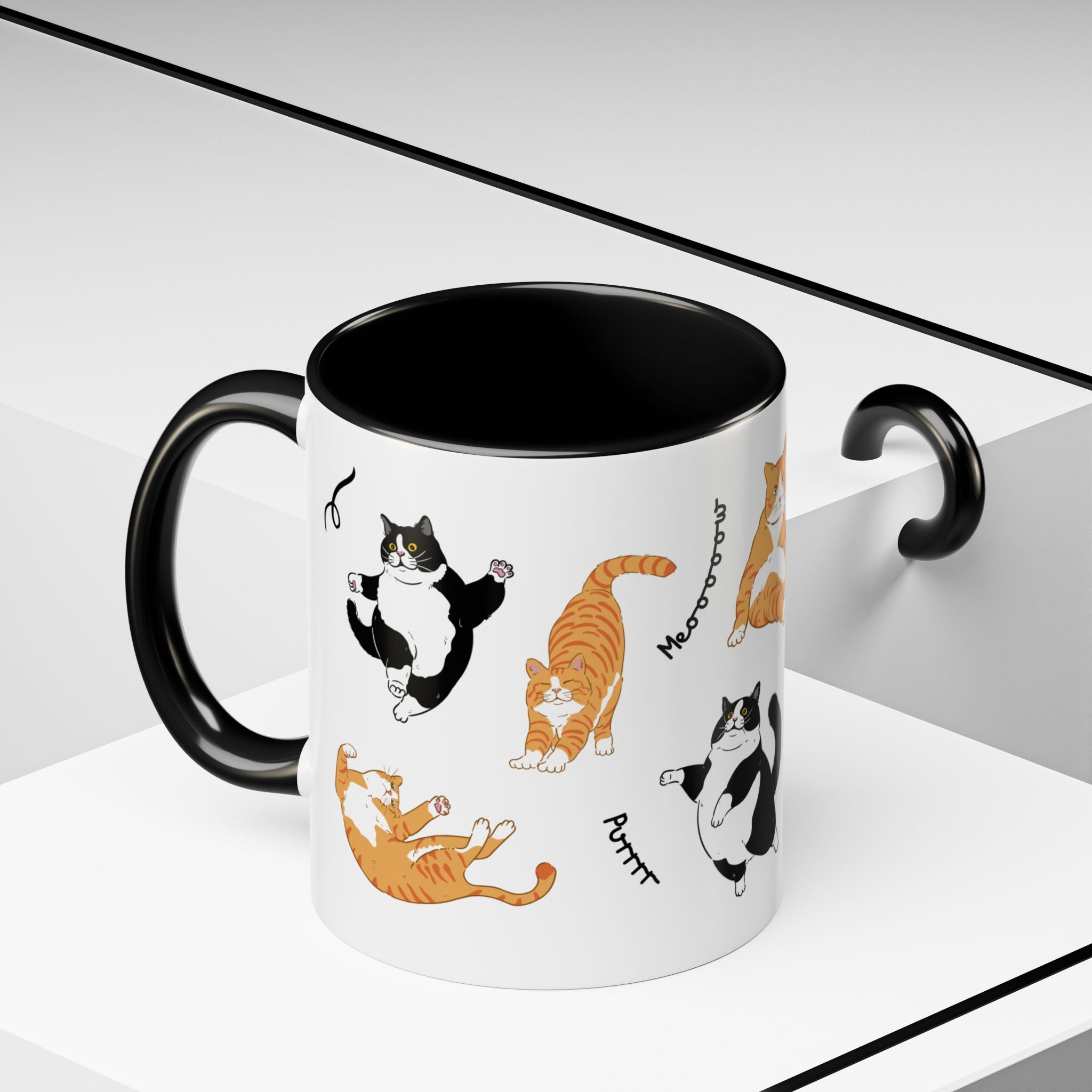 Cute Cat Accent Coffee Mug