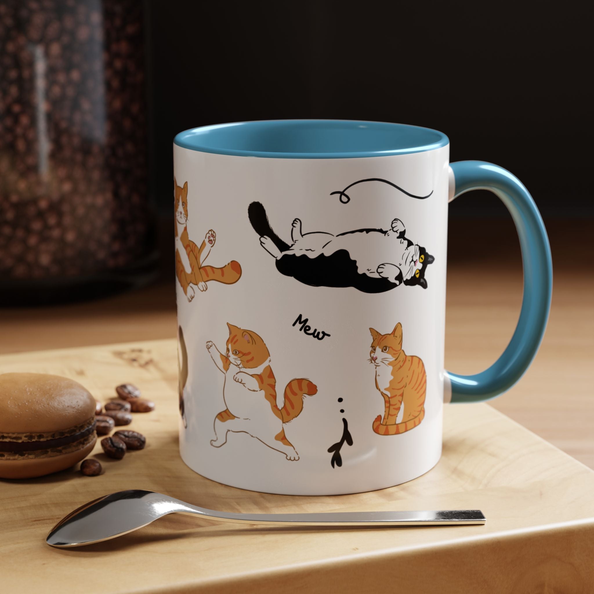 Cute Cat Accent Coffee Mug