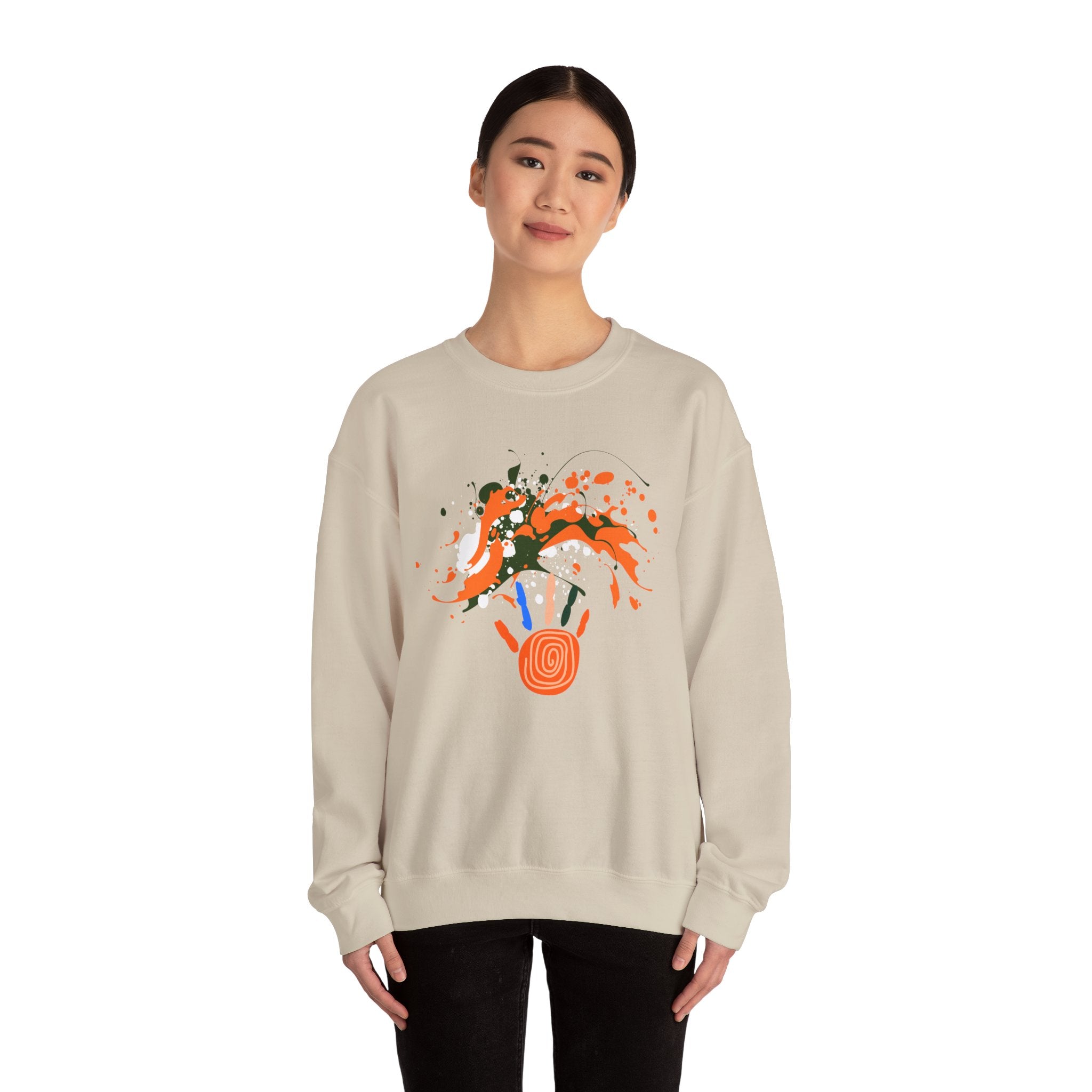 Unisex Vibrant Art Print Crewneck Sweatshirt