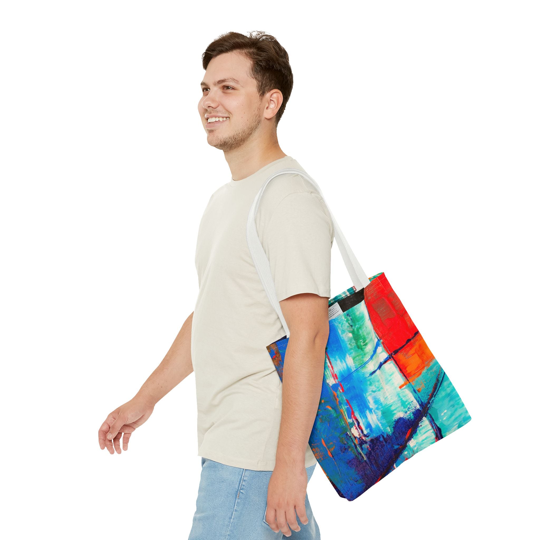 Vibrant Abstract Art Tote Bag