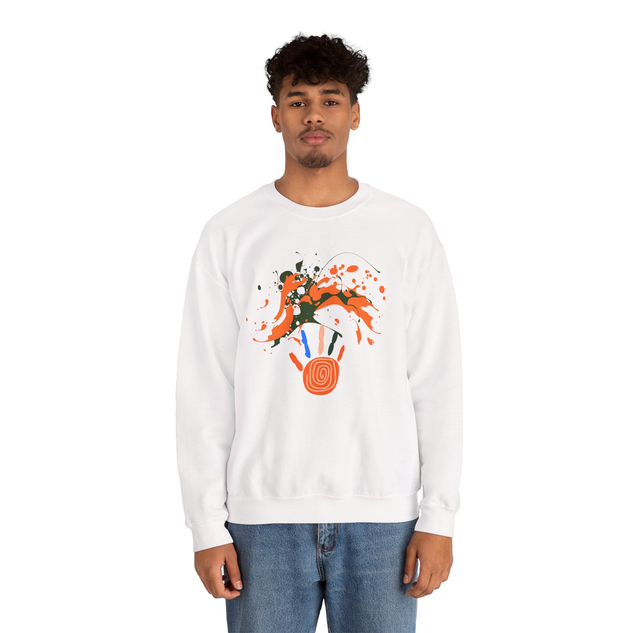 Unisex Vibrant Art Print Crewneck Sweatshirt