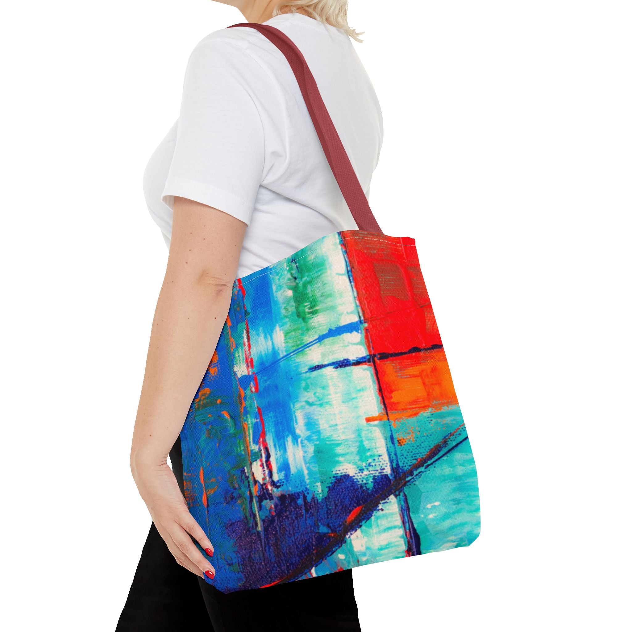Vibrant Abstract Art Tote Bag