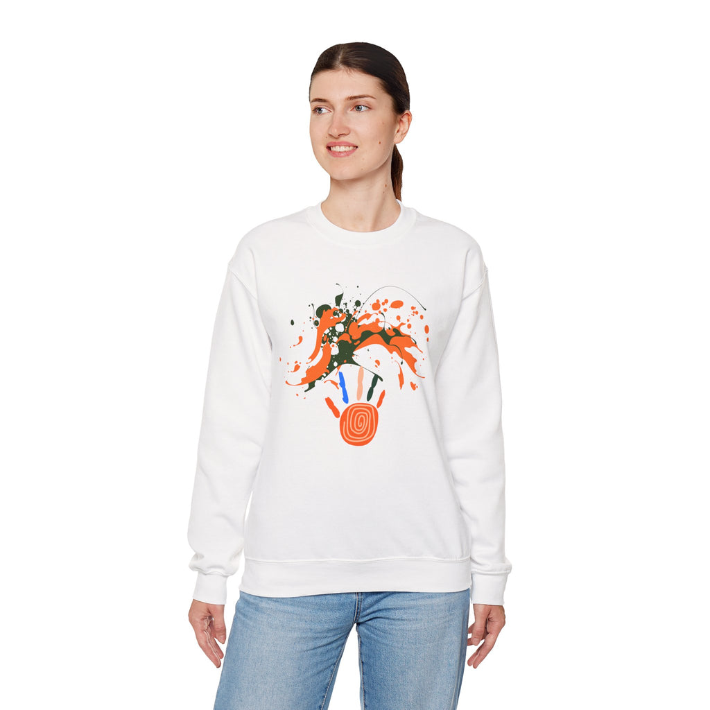 Unisex Vibrant Art Print Crewneck Sweatshirt