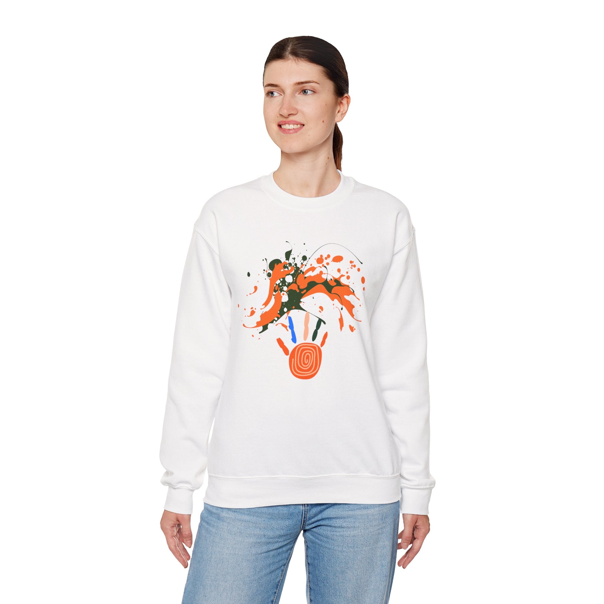 Unisex Vibrant Art Print Crewneck Sweatshirt
