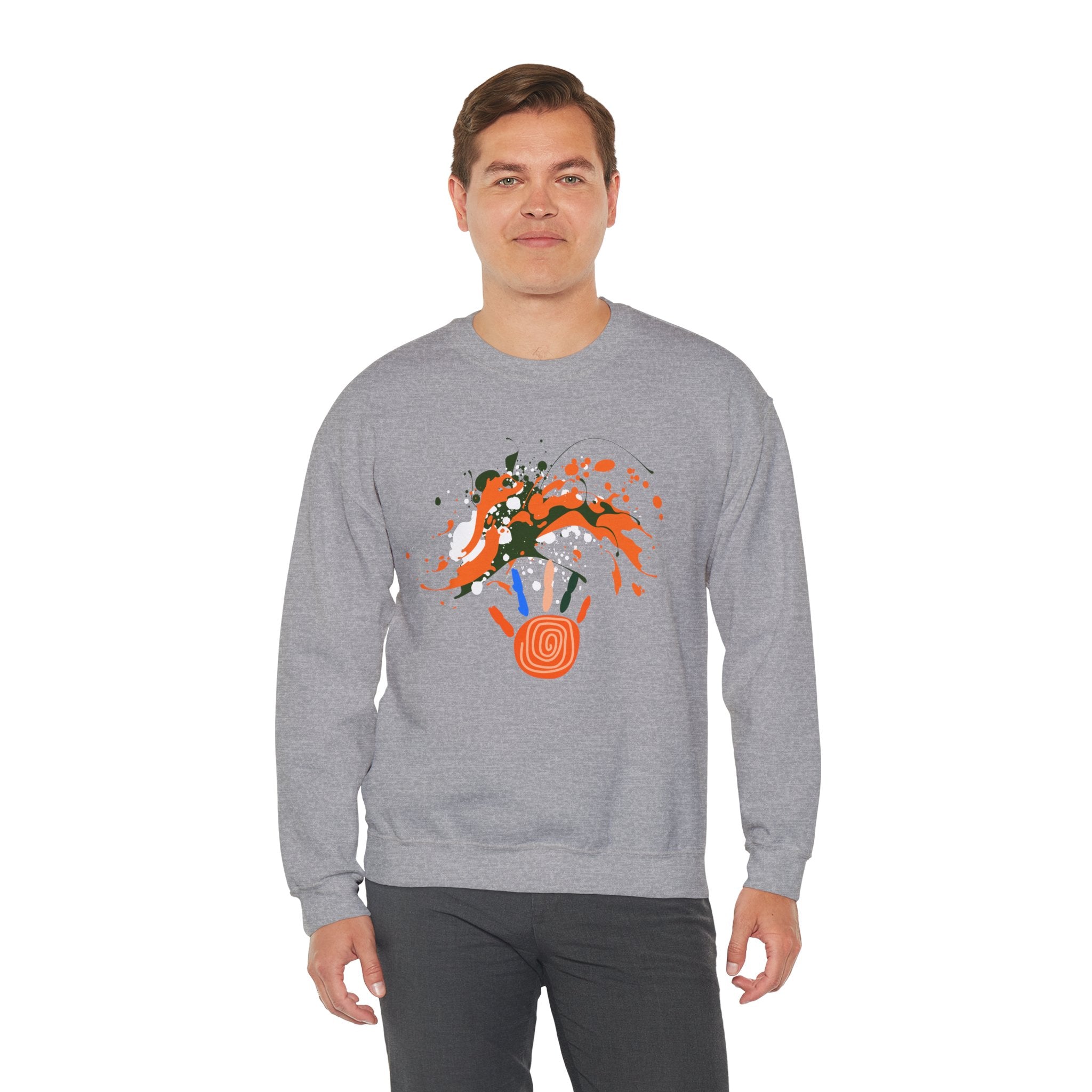 Unisex Vibrant Art Print Crewneck Sweatshirt