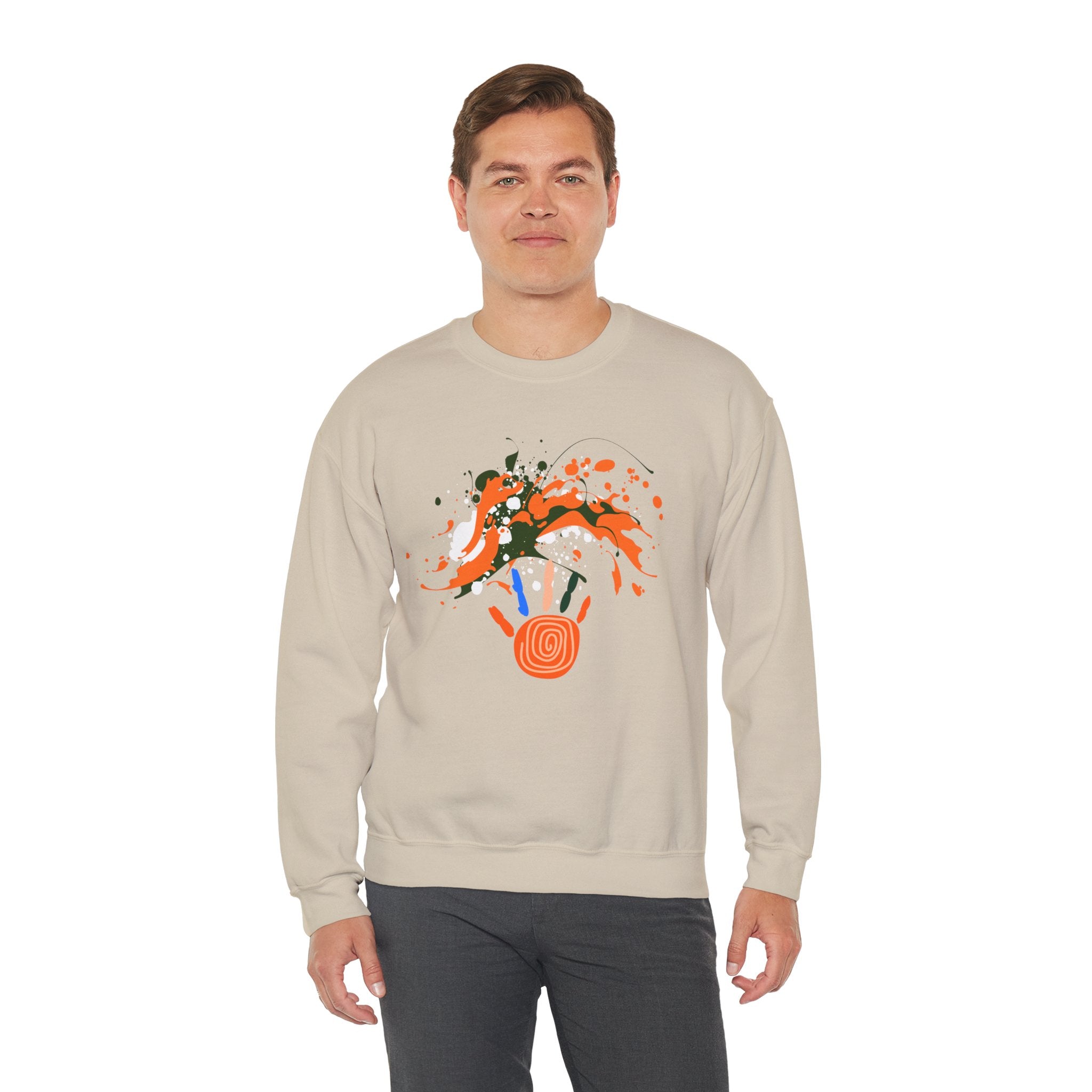 Unisex Vibrant Art Print Crewneck Sweatshirt
