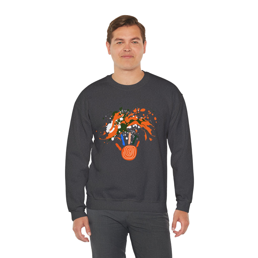Unisex Vibrant Art Print Crewneck Sweatshirt