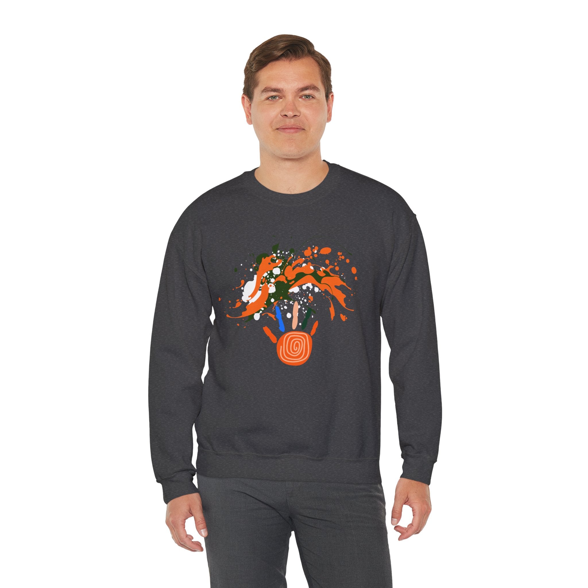 Unisex Vibrant Art Print Crewneck Sweatshirt