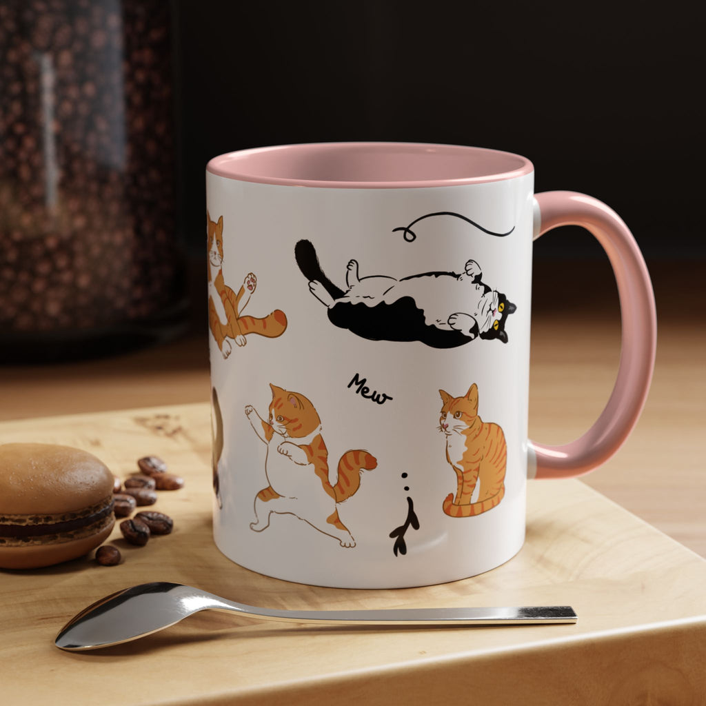 Cute Cat Accent Coffee Mug