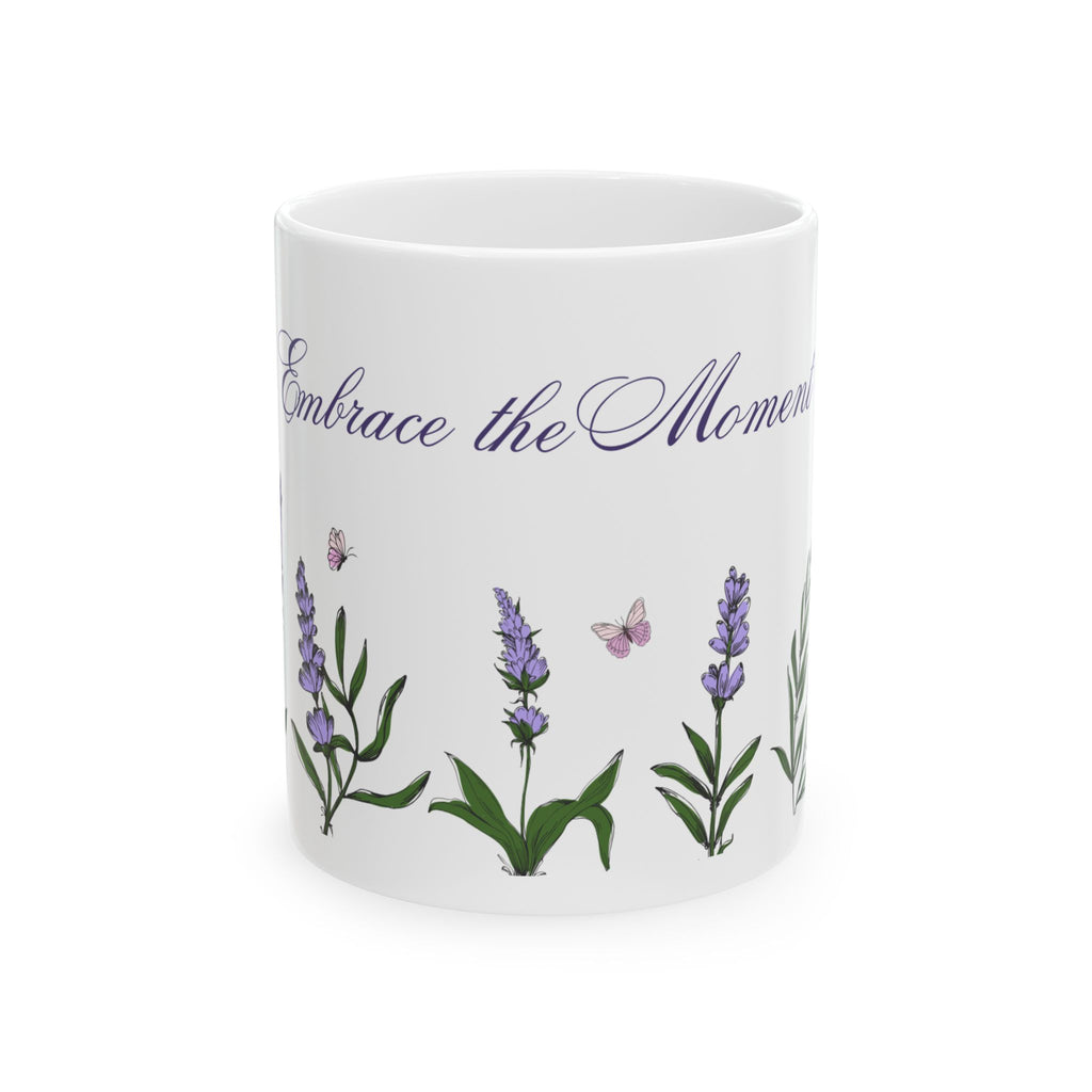 Embrace the Moments Floral Ceramic Mug