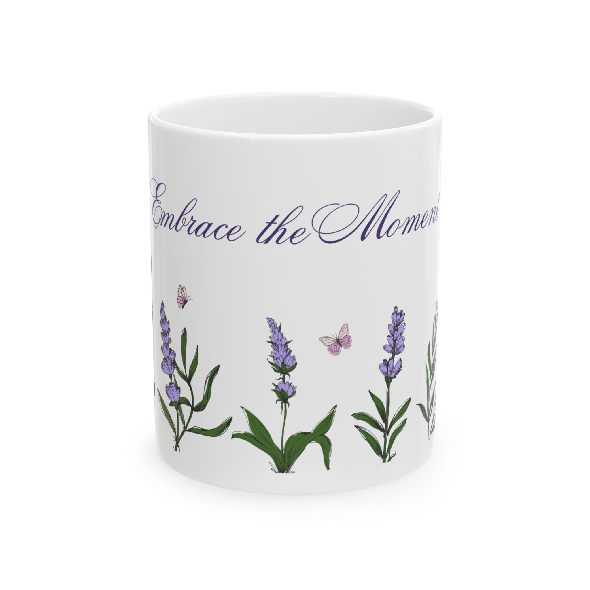 Embrace the Moments Floral Ceramic Mug