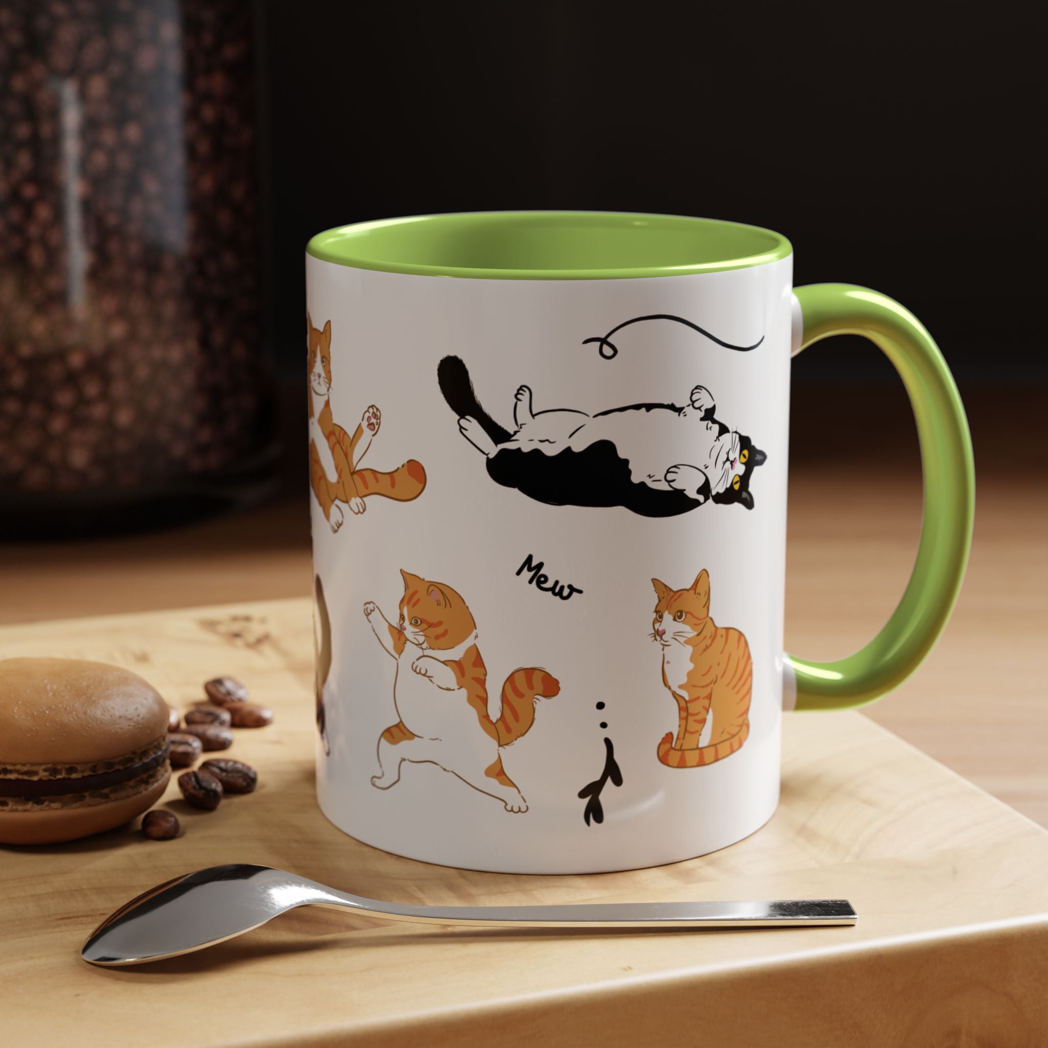 Cute Cat Accent Coffee Mug