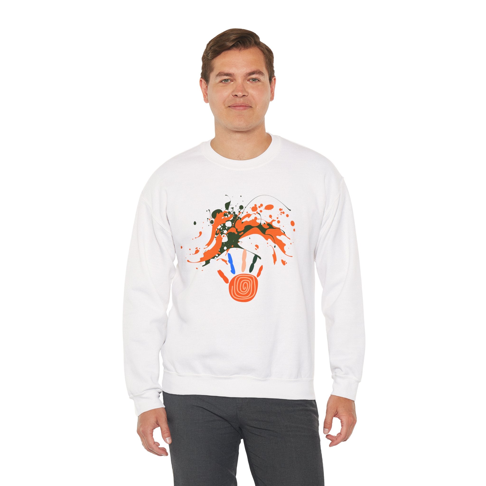 Unisex Vibrant Art Print Crewneck Sweatshirt