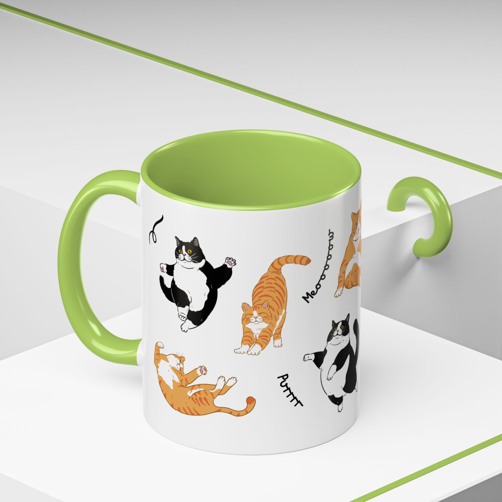 Cute Cat Accent Coffee Mug