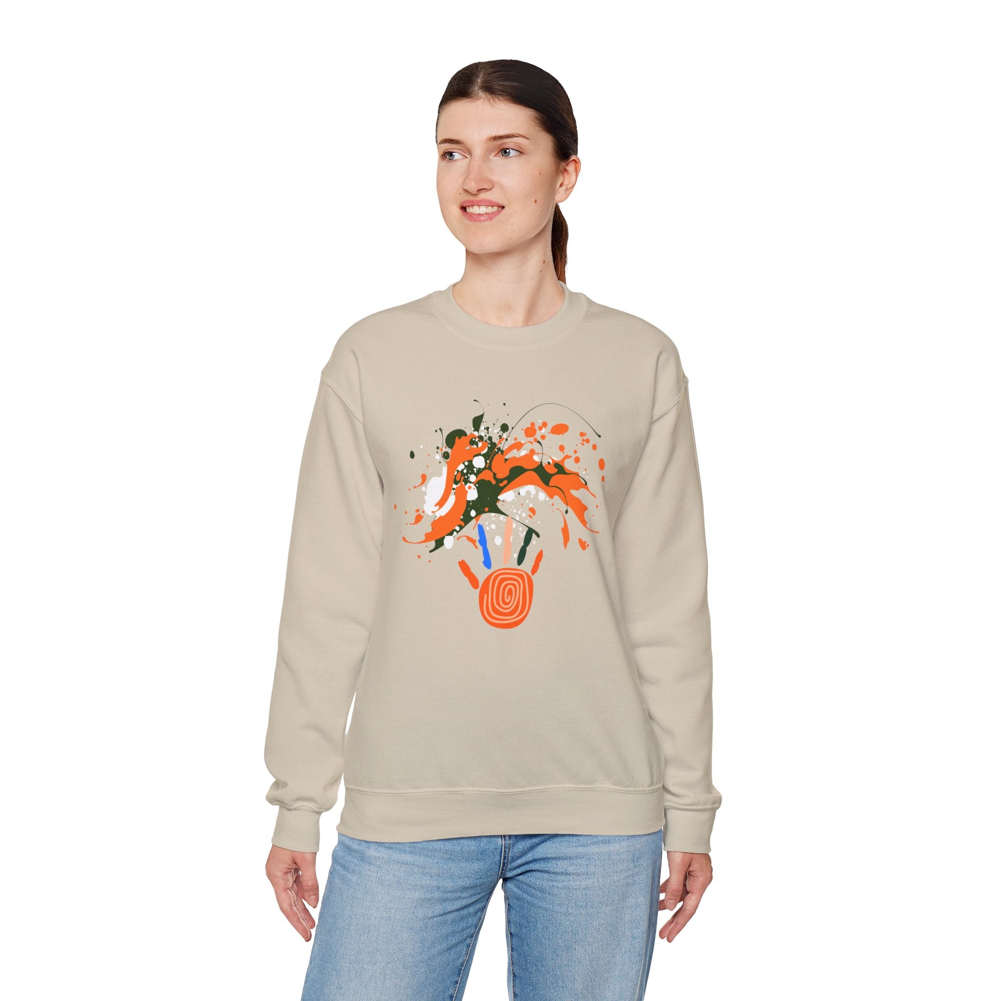 Unisex Vibrant Art Print Crewneck Sweatshirt
