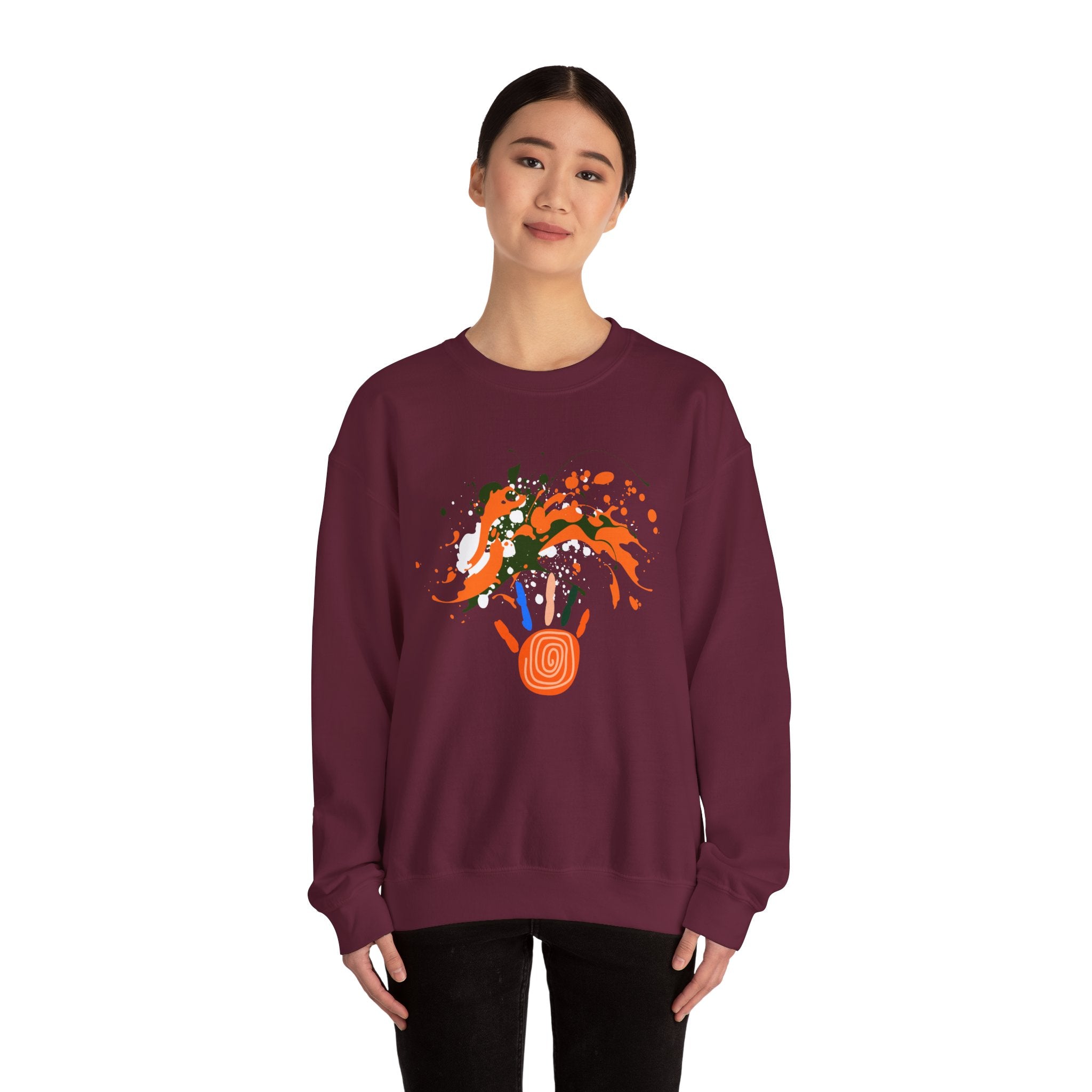 Unisex Vibrant Art Print Crewneck Sweatshirt