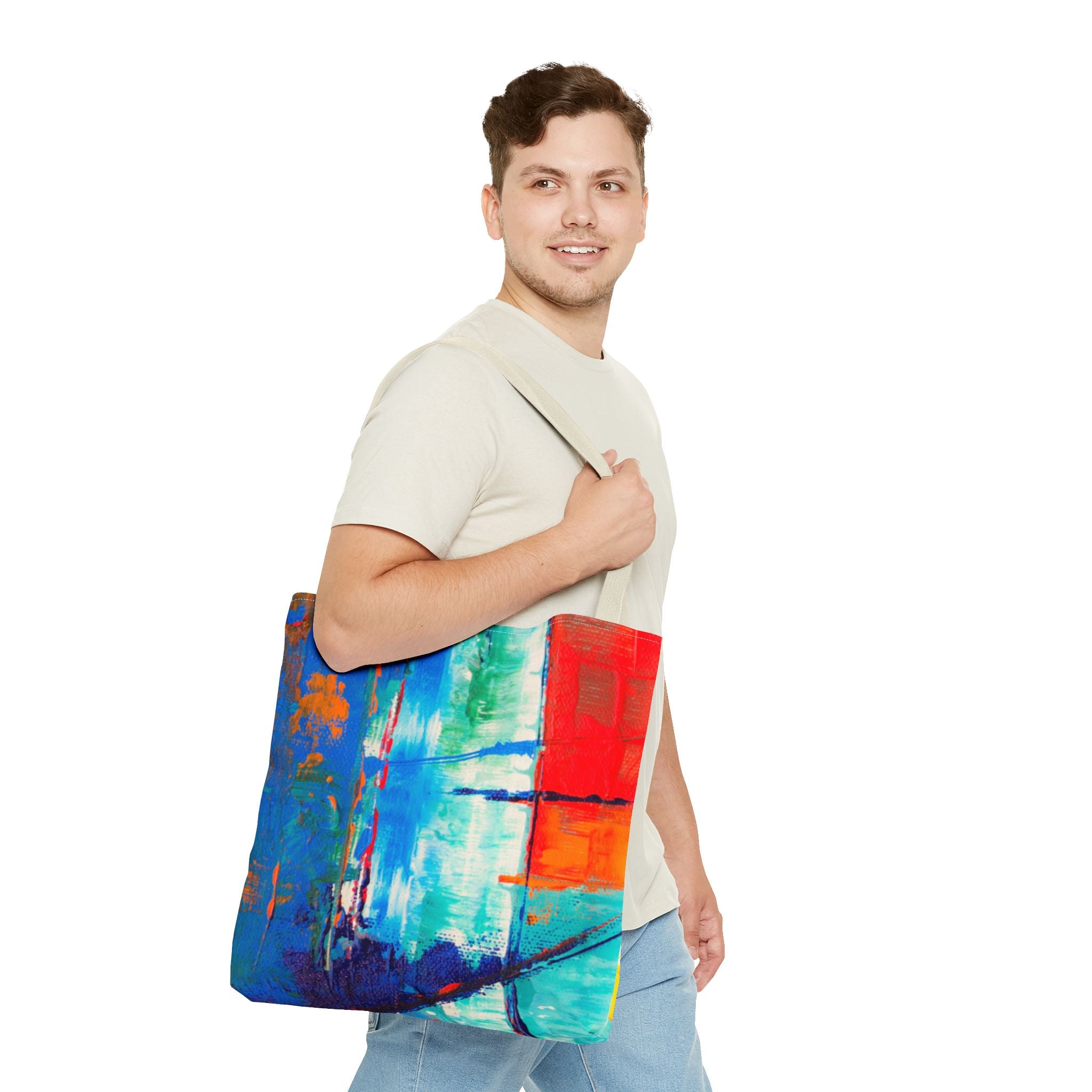Vibrant Abstract Art Tote Bag