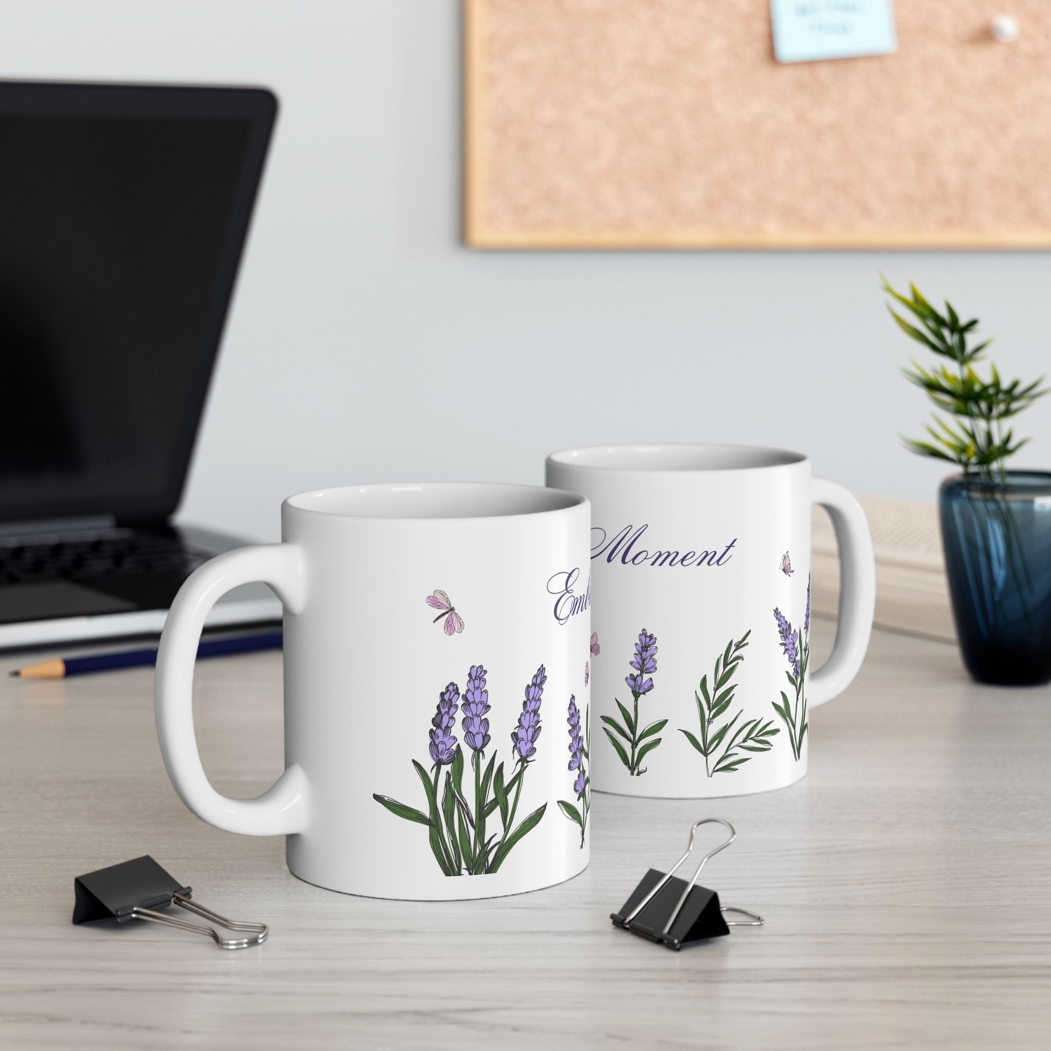Embrace the Moments Floral Ceramic Mug