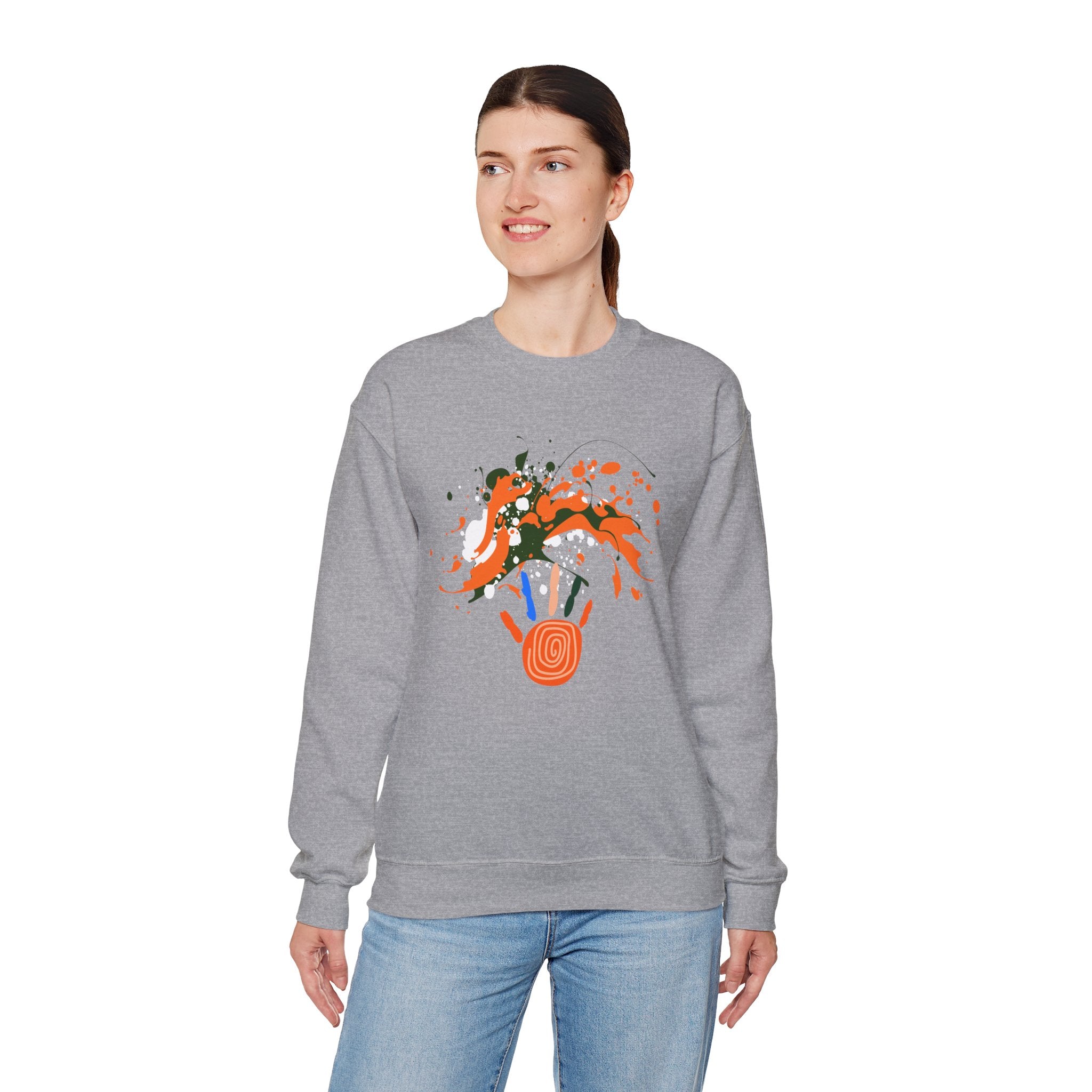 Unisex Vibrant Art Print Crewneck Sweatshirt