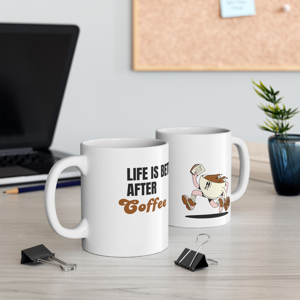 Cute Coffee Lover's Ceramic Mug