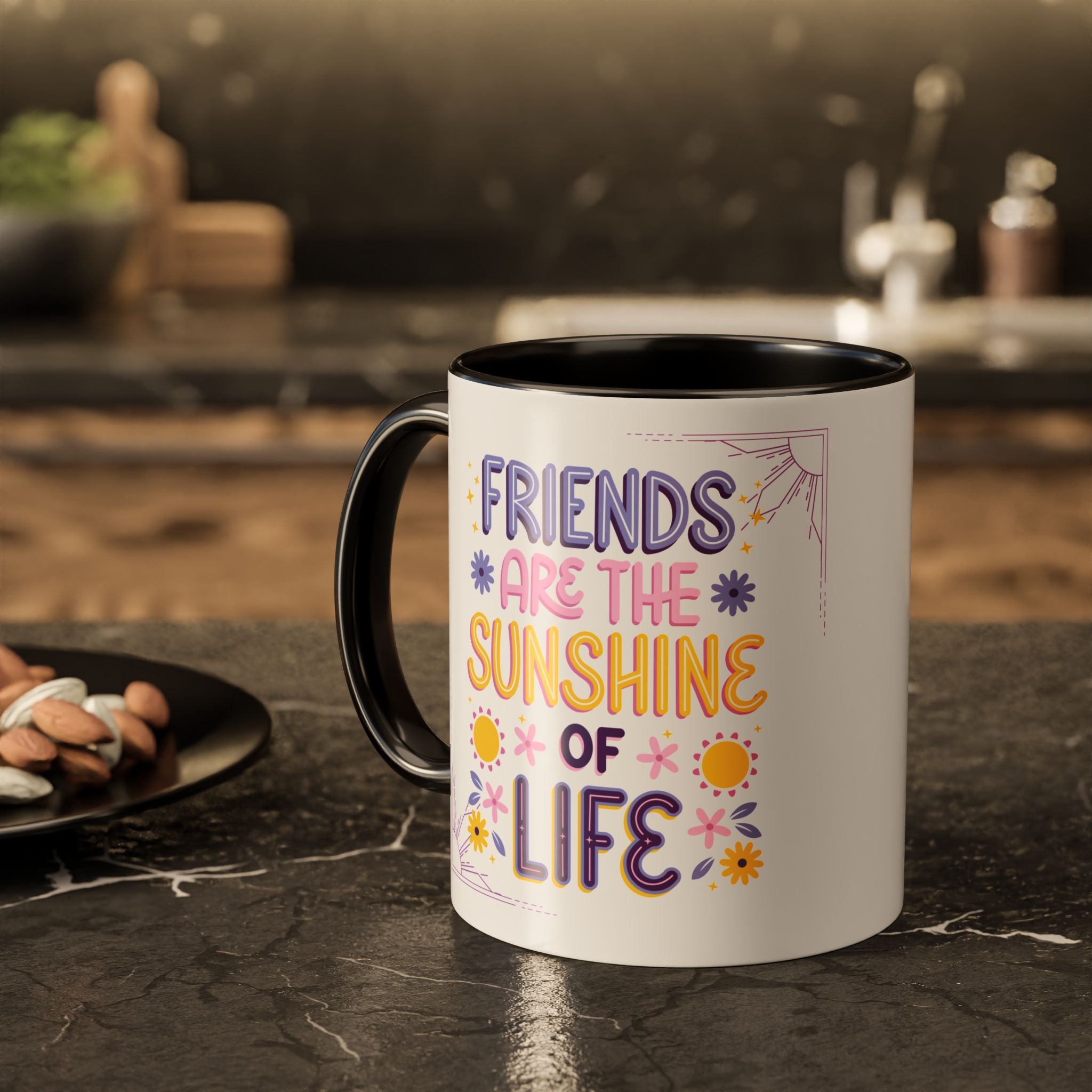 Snack Dealer / Colorful Friendship Ceramic Mug