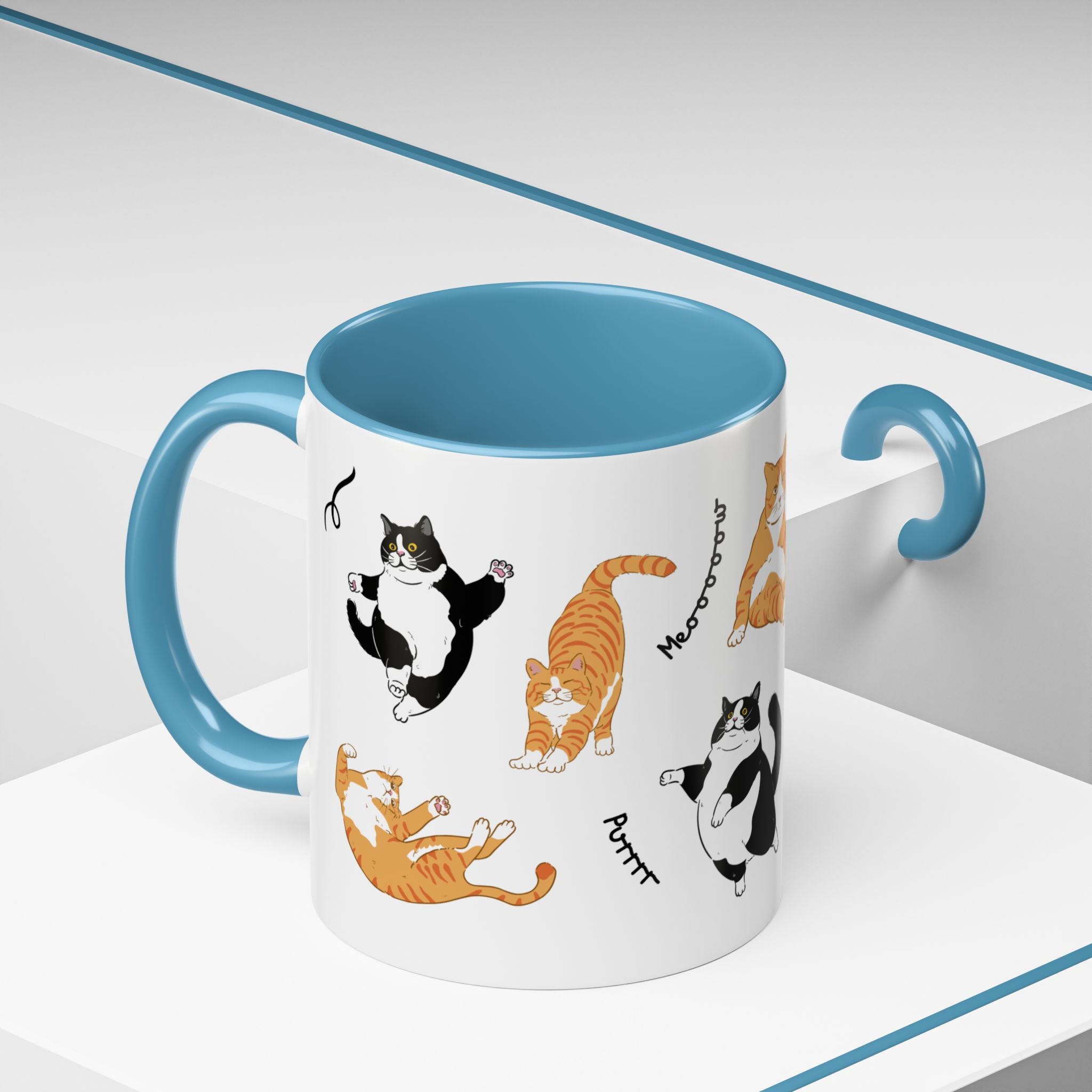 Cute Cat Accent Coffee Mug