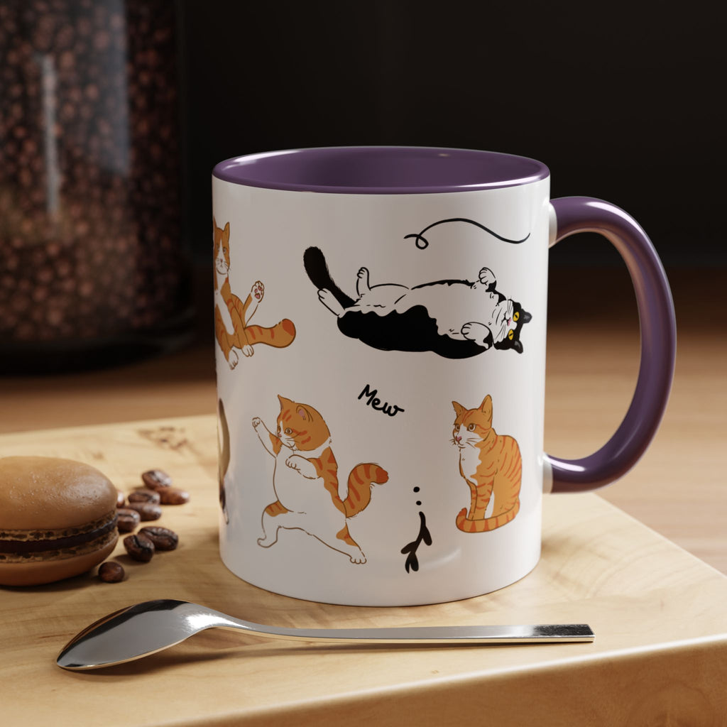 Cute Cat Accent Coffee Mug