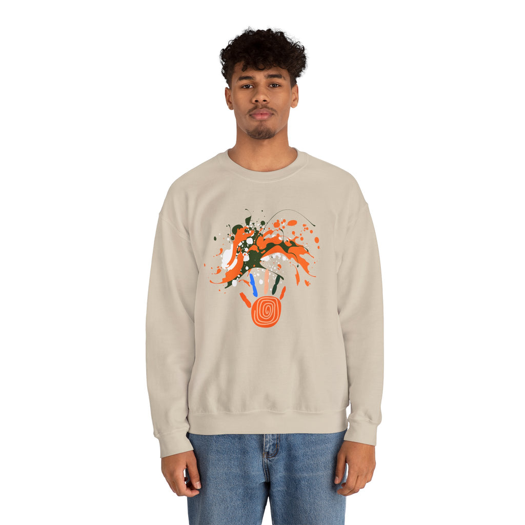 Unisex Vibrant Art Print Crewneck Sweatshirt