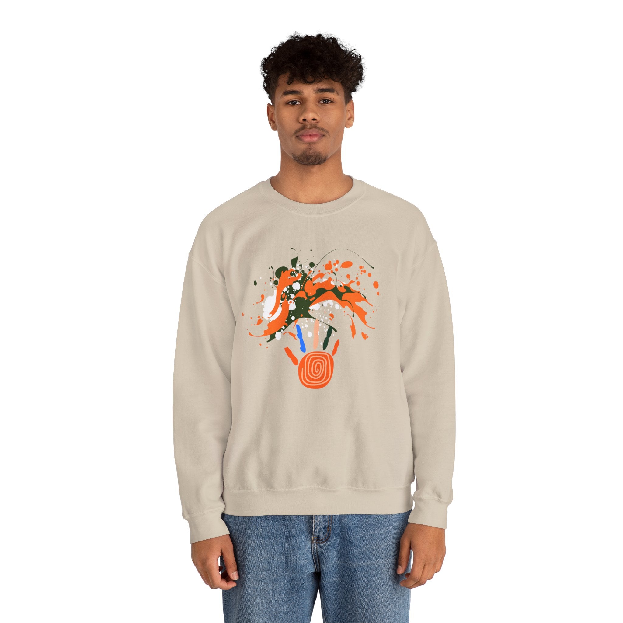 Unisex Vibrant Art Print Crewneck Sweatshirt