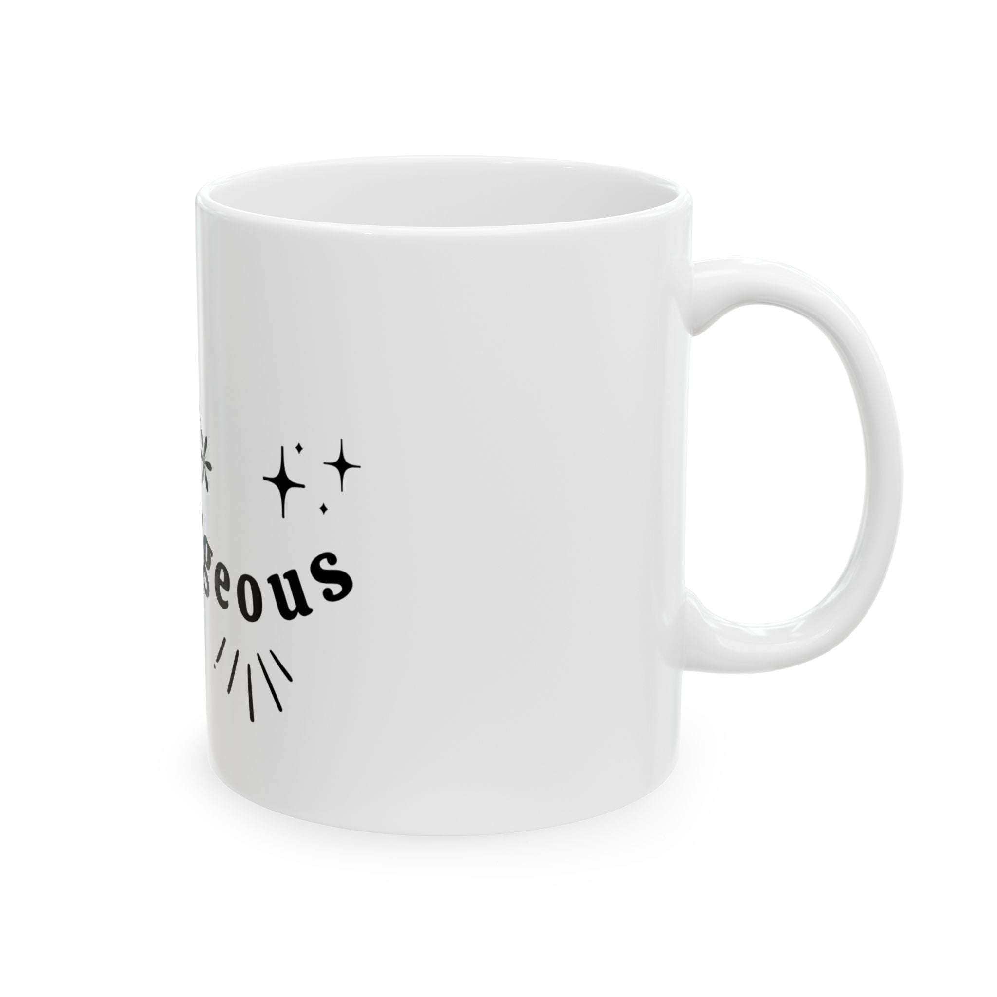 Hello Gorgeous Ceramic Mug | Coffee Cup Gift, Inspirational Mug, Cute Kitchen Decor, Birthday Gift, Self Care