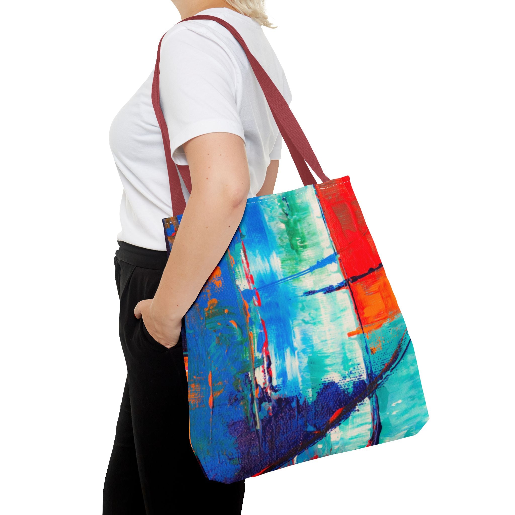 Vibrant Abstract Art Tote Bag