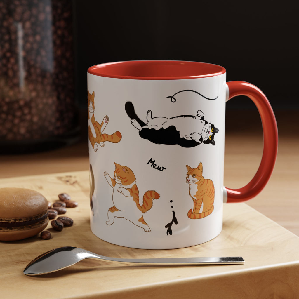 Cute Cat Accent Coffee Mug